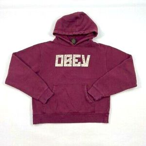 NWOT - OBEY Maroon Hoodie / Sweatshirt size S Women’s/Unisex